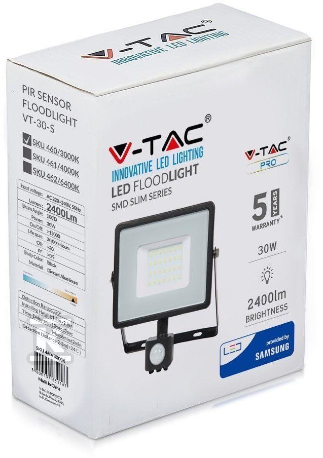 Projektor LED V-TAC 30W SAMSUNG CHIP - 461